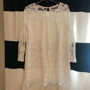 White lace dress